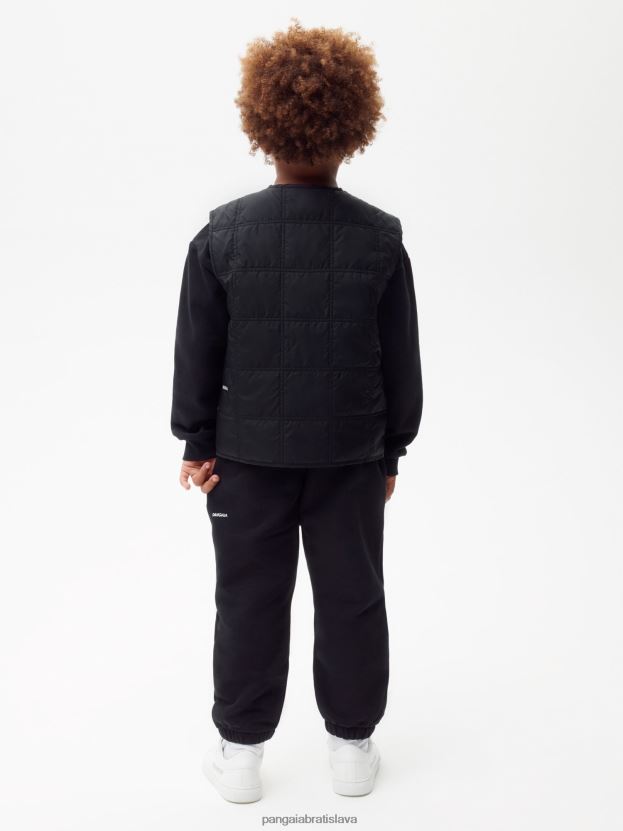 flwrdwn prešívaná vesta deti NXTFX6653 čierna Pangaia oblečenie