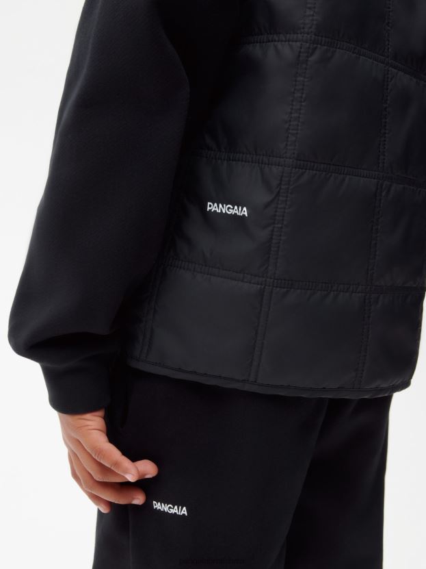 flwrdwn prešívaná vesta deti NXTFX6653 čierna Pangaia oblečenie