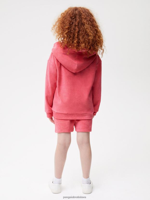mikina s kapucňou na zips deti NXTFX6564 lotosová ružová Pangaia oblečenie