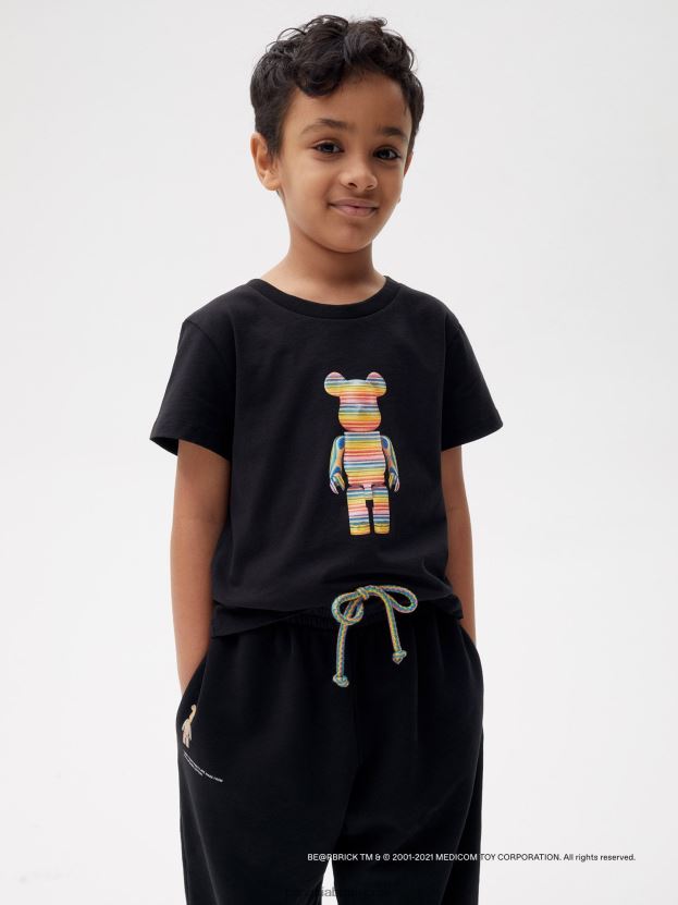 x tepláky haroshi be@rbrick deti NXTFX6644 čierna Pangaia oblečenie