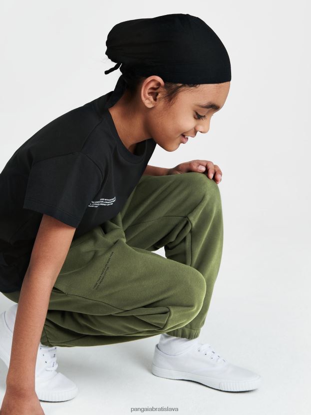 Jadro trička s hustotou 365 strán deti NXTFX6592 čierna Pangaia oblečenie