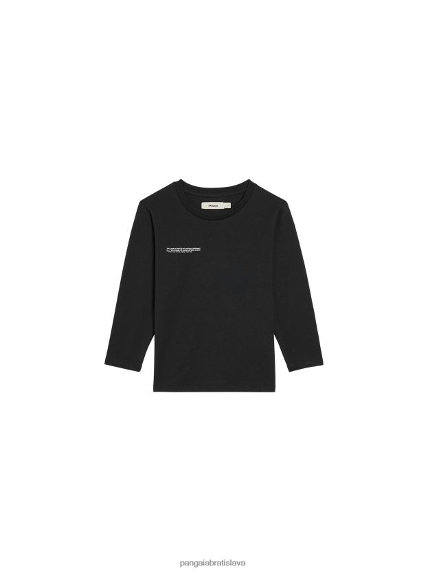 Tričko s dlhým rukávom 365 deti NXTFX6601 čierna Pangaia oblečenie