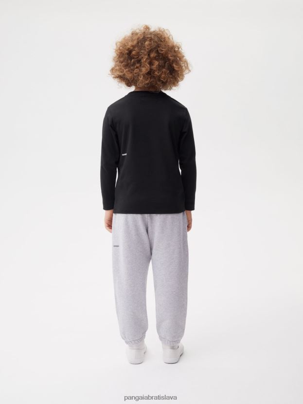 Tričko s dlhým rukávom 365 deti NXTFX6601 čierna Pangaia oblečenie