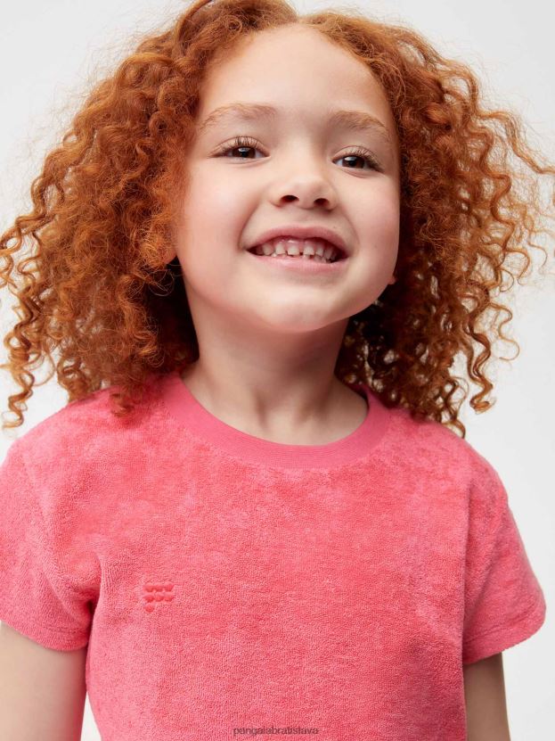 uterákové tričko deti NXTFX6589 lotosová ružová Pangaia oblečenie