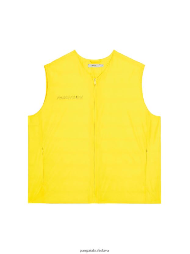 flwrdwn lite puffer vesta muži NXTFX6535 šafranovo žltá Pangaia oblečenie