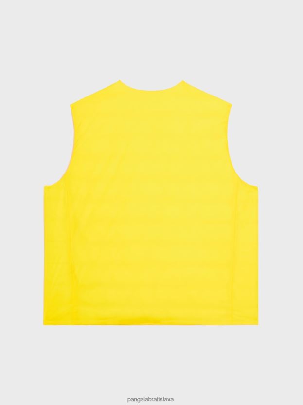 flwrdwn lite puffer vesta muži NXTFX6535 šafranovo žltá Pangaia oblečenie