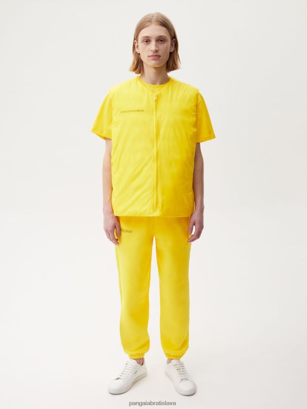 flwrdwn lite puffer vesta muži NXTFX6535 šafranovo žltá Pangaia oblečenie