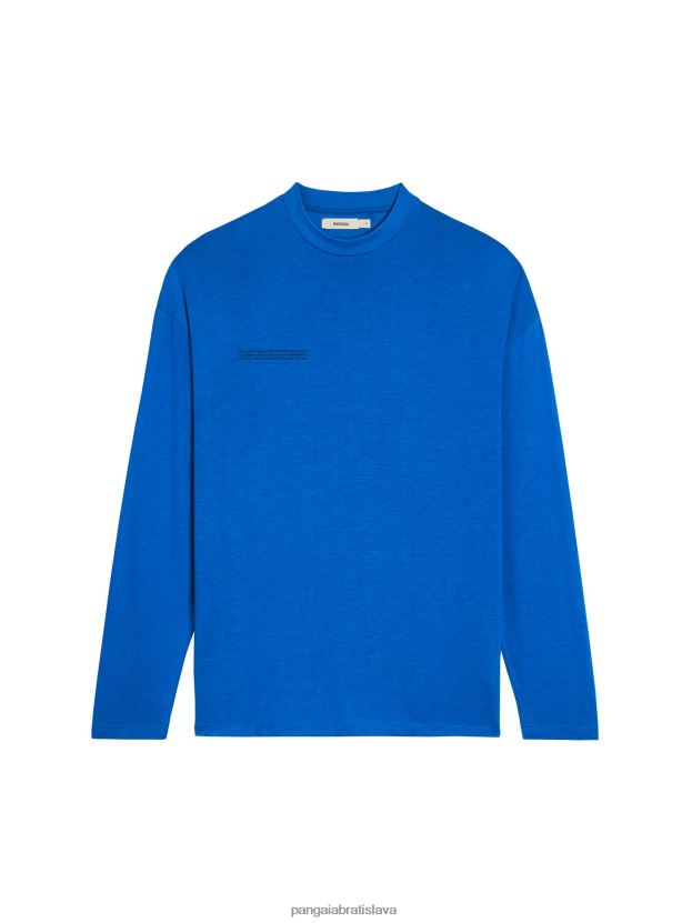 C-fiber čisté tričko s dlhým rukávom muži NXTFX6520 kobaltová modrá Pangaia oblečenie
