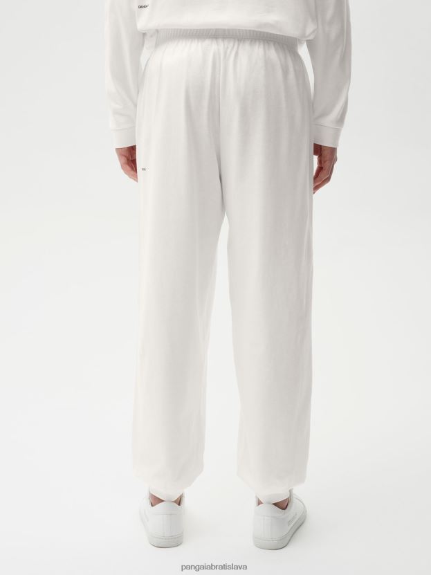 spoločenské nohavice z organickej bavlny s c-vláknom muži NXTFX6532 sivobiely Pangaia oblečenie