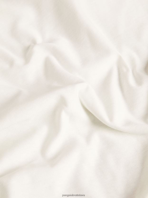 spoločenské nohavice z organickej bavlny s c-vláknom muži NXTFX6532 sivobiely Pangaia oblečenie