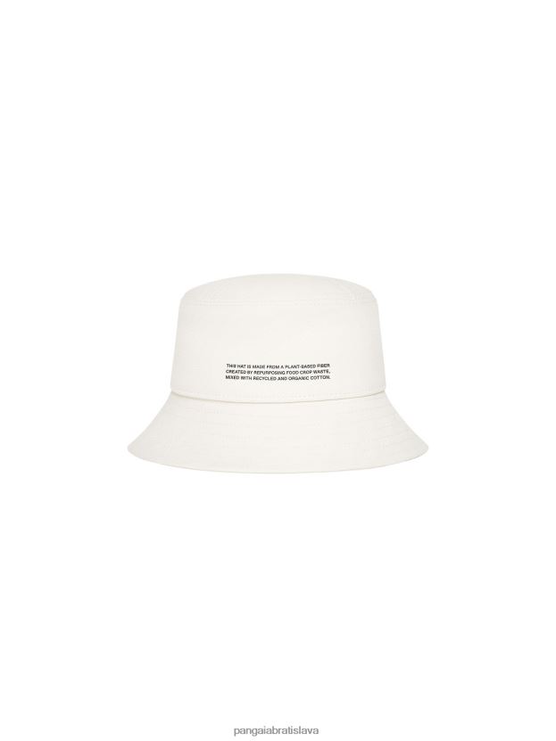konopný plátenný klobúk vedro z olejnatých semien unisex NXTFX6657 ecru slonovina Pangaia príslušenstvo