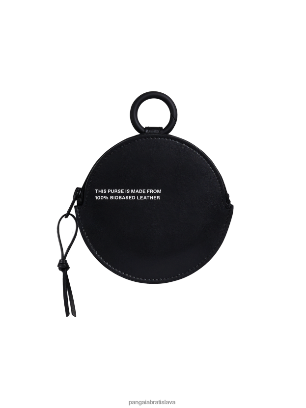kruhová peňaženka na biologickej báze unisex NXTFX6677 čierna Pangaia príslušenstvo