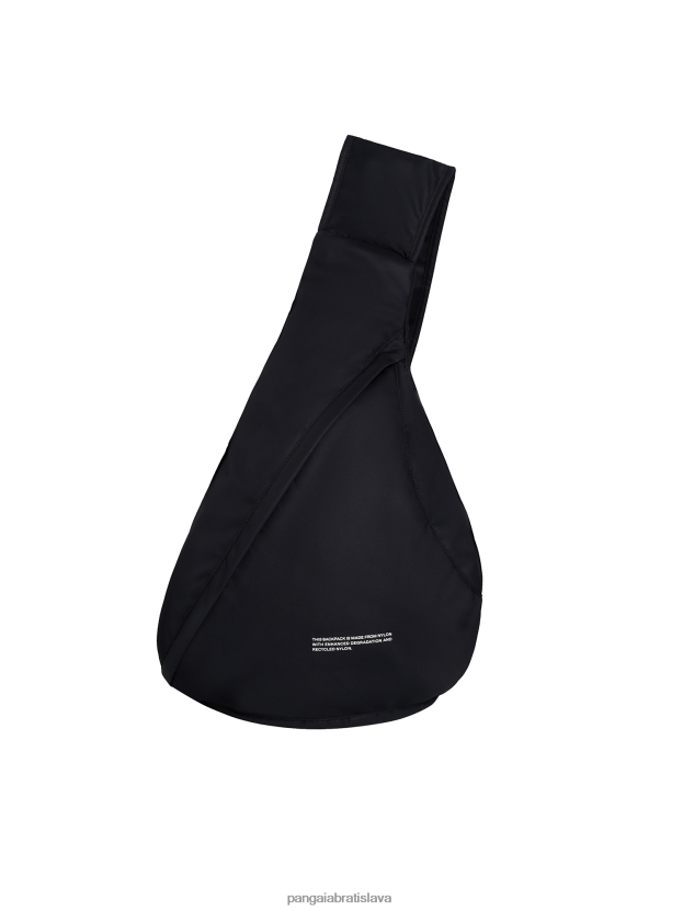 malá cross-body taška z nylonu so zvýšenou degradáciou unisex NXTFX6673 čierna Pangaia príslušenstvo