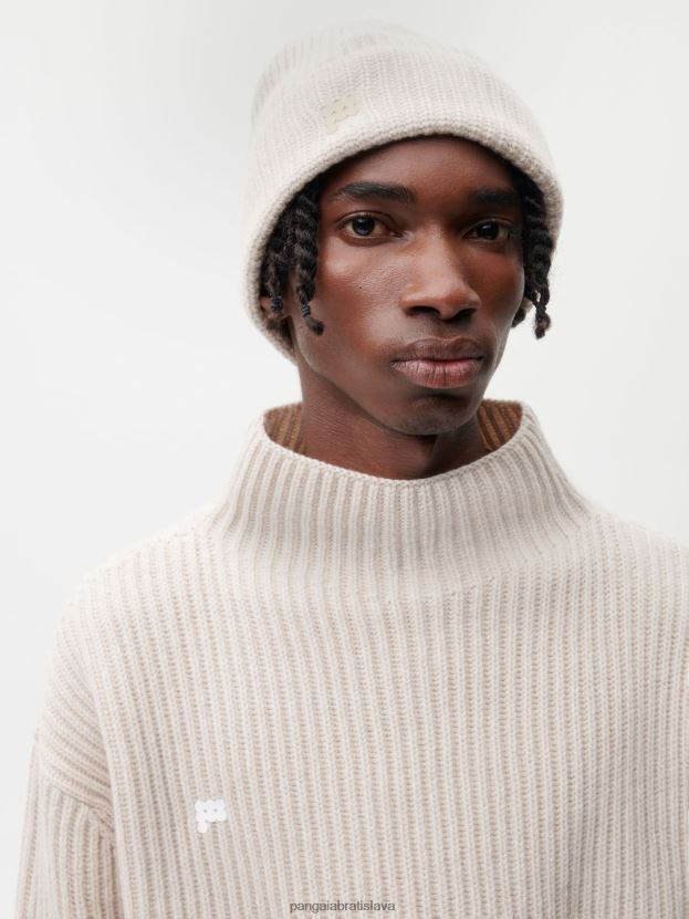 recyklovaný kašmírový klobúk unisex NXTFX6493 ovsené vločky Pangaia príslušenstvo