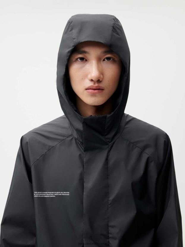 bunda z recyklovaného nylonového farebného bloku ženy NXTFX6454 čierna Pangaia oblečenie