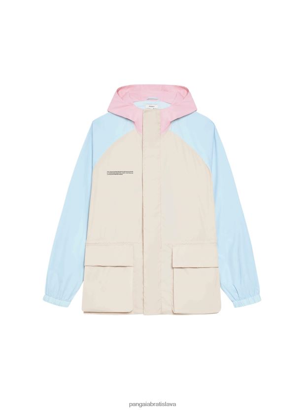 bunda z recyklovaného nylonového farebného bloku ženy NXTFX6474 piesku Pangaia oblečenie