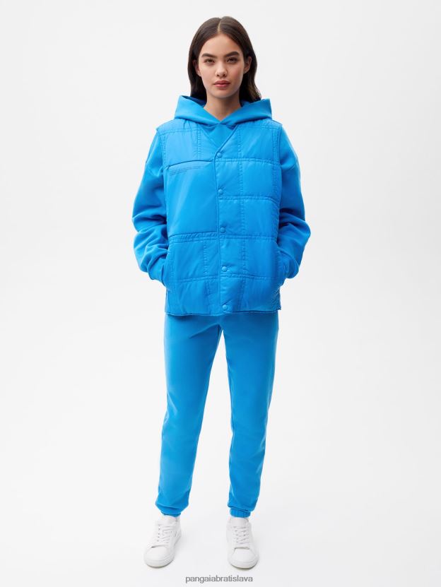 flwrdwn prešívaná vesta ženy NXTFX6445 blankytná modrá Pangaia oblečenie