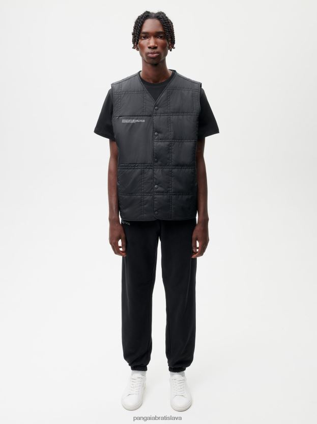 flwrdwn prešívaná vesta ženy NXTFX6478 čierna Pangaia oblečenie