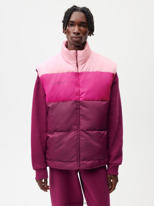 flwrdwn vestička ženy NXTFX6443 slivkovo fialová Pangaia oblečenie