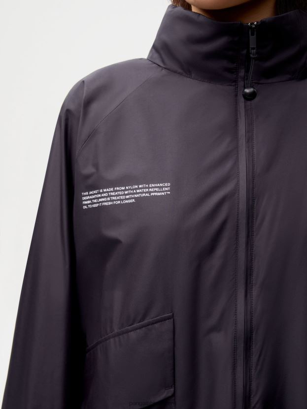nylonová bunda so zvýšenou degradáciou ženy NXTFX6458 čierna Pangaia oblečenie
