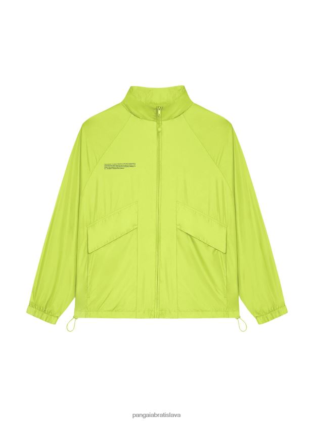 nylonová bunda so zvýšenou degradáciou ženy NXTFX6482 limetková zelená Pangaia oblečenie