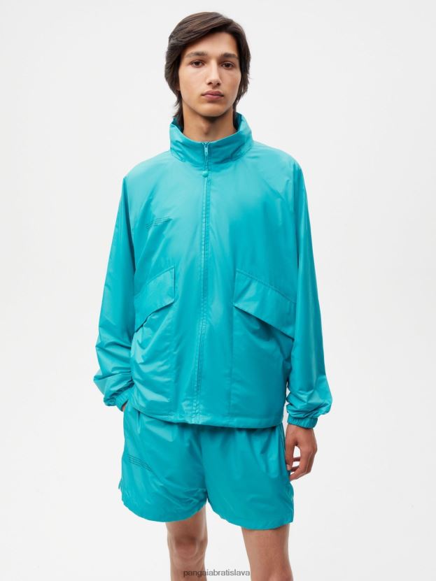 nylonová bunda so zvýšenou degradáciou ženy NXTFX6492 pávie modrá Pangaia oblečenie