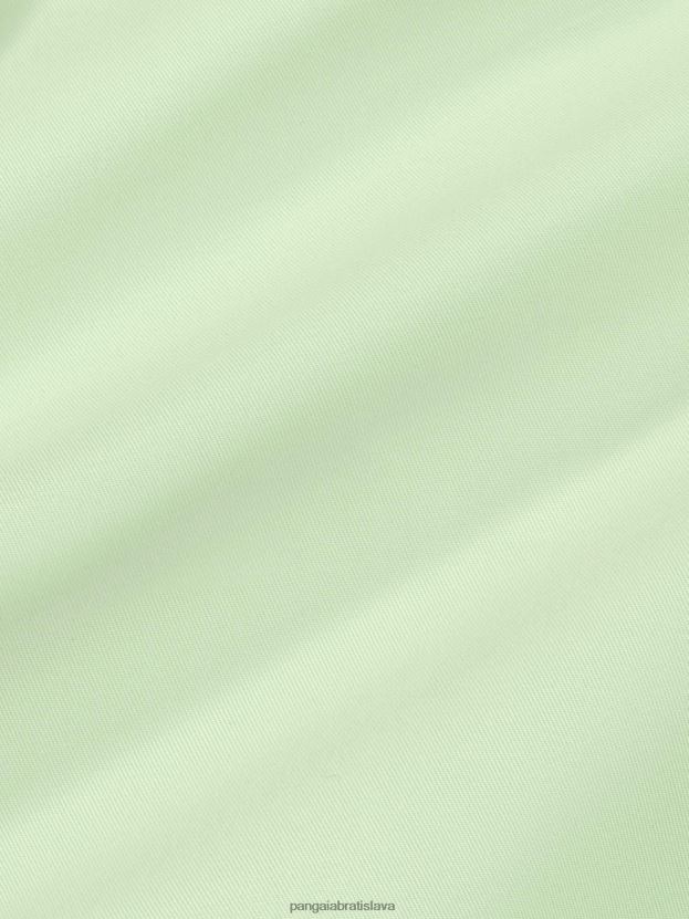 trenčkot z organickej bavlny ženy NXTFX6488 pistácie Pangaia oblečenie