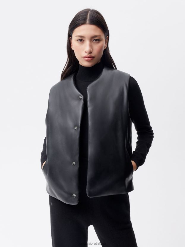 vzdušná vesta ženy NXTFX6442 čierna Pangaia oblečenie