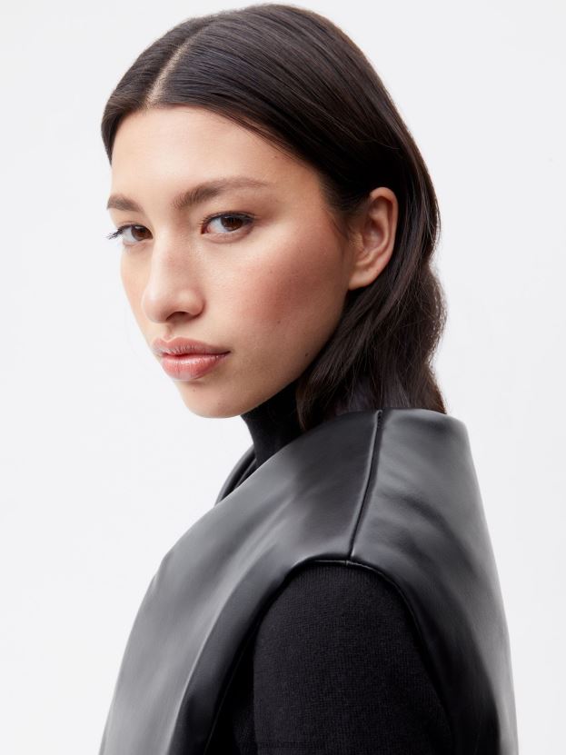 vzdušná vesta ženy NXTFX6442 čierna Pangaia oblečenie