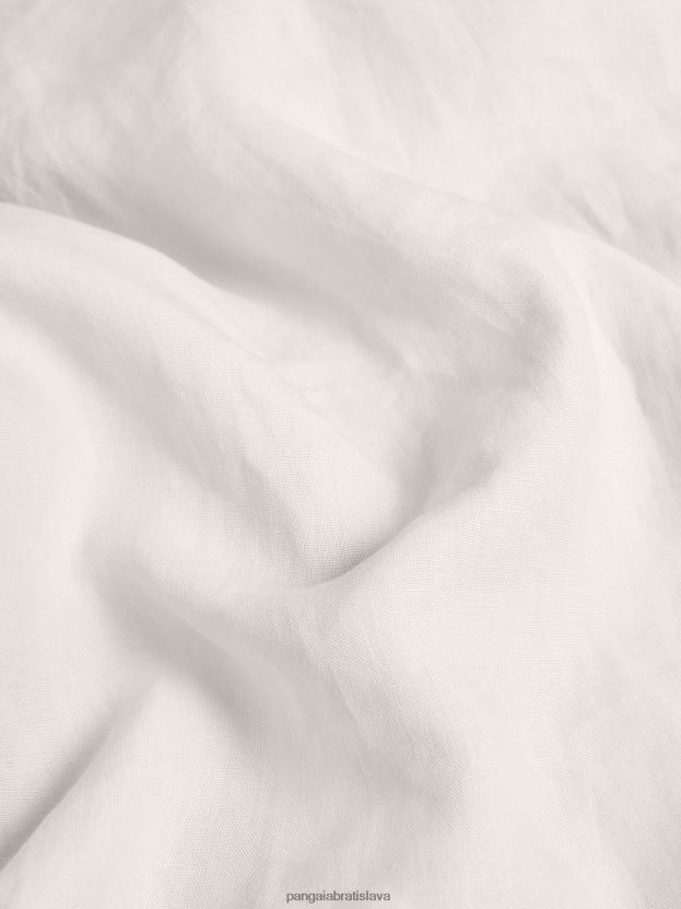 aloe ľanová košeľa s dlhým rukávom ženy NXTFX6392 vápenec Pangaia oblečenie