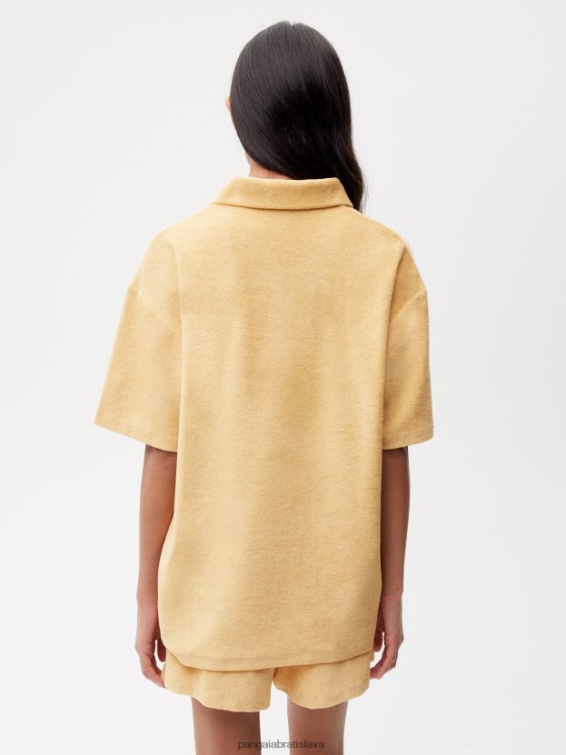 uterákové polo tričko ženy NXTFX6401 tmavý piesok Pangaia oblečenie