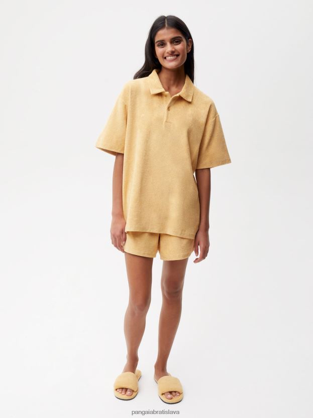 uterákové polo tričko ženy NXTFX6401 tmavý piesok Pangaia oblečenie