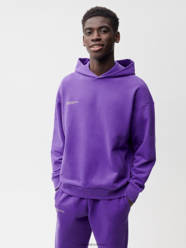 365 mikina s kapucňou ženy NXTFX641 mučenka fialová Pangaia oblečenie