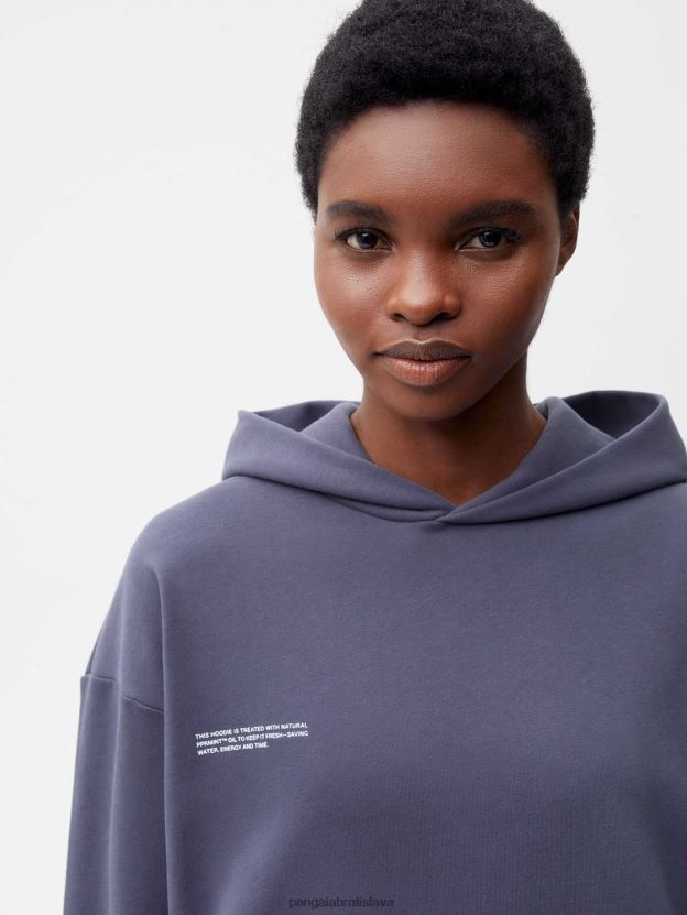 365 mikina s kapucňou ženy NXTFX670 bridlicovo modrá Pangaia oblečenie