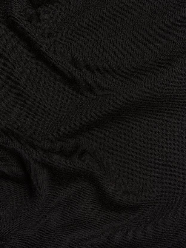 Mikina s kapucňou na polovičný zips z merino vlny ženy NXTFX650 čierna Pangaia oblečenie