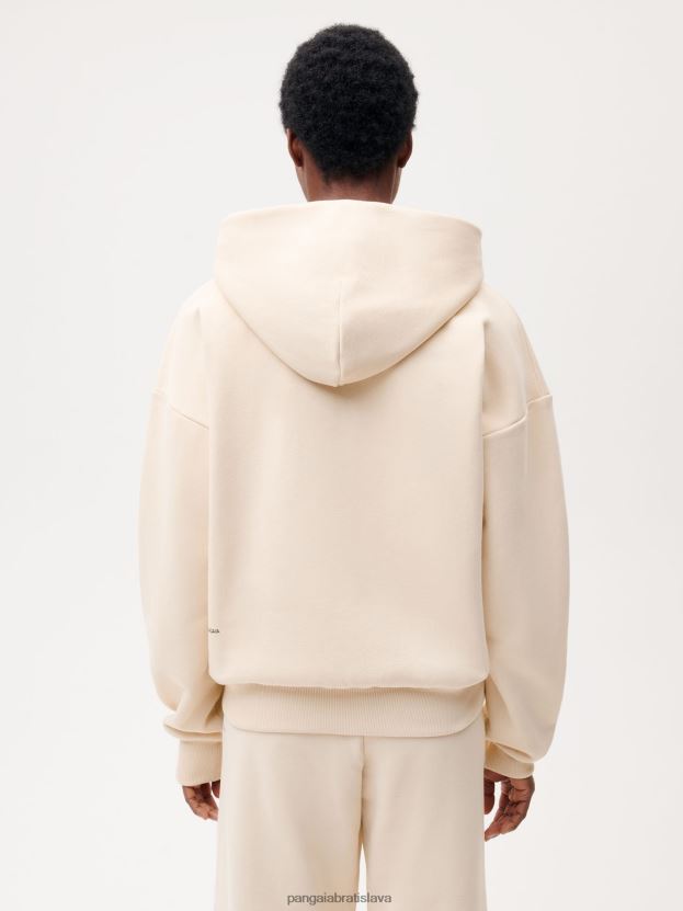 široká mikina s kapucňou na zips ženy NXTFX648 piesku Pangaia oblečenie