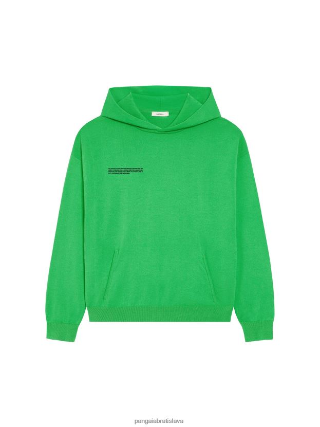 mikina s kapucňou z biobavlny ženy NXTFX656 nefritovo zelená Pangaia oblečenie