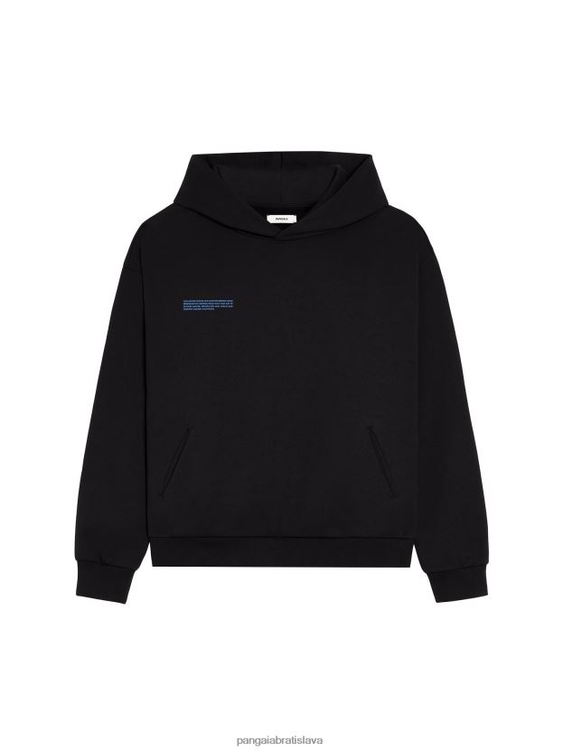 v konverznej bavlnenej mikine s kapucňou ženy NXTFX652 čierna Pangaia oblečenie