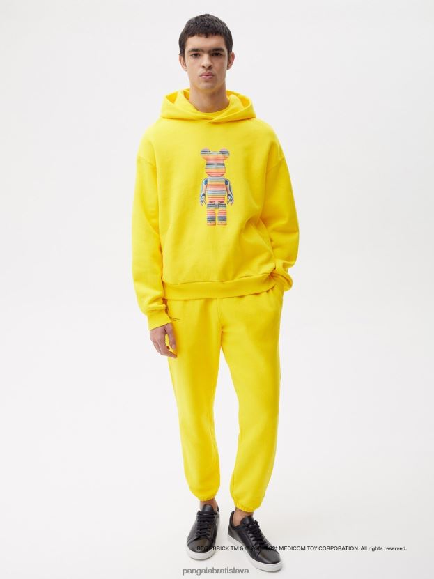 x haroshi be@rbrick mikina s kapucňou z recyklovanej bavlny ženy NXTFX633 šafranovo žltá Pangaia oblečenie