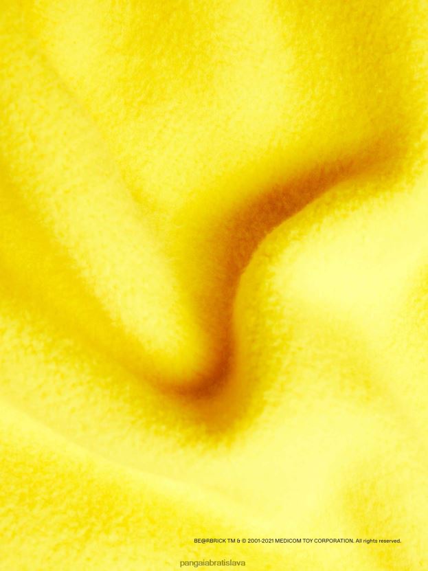 x haroshi be@rbrick mikina s kapucňou z recyklovanej bavlny ženy NXTFX633 šafranovo žltá Pangaia oblečenie