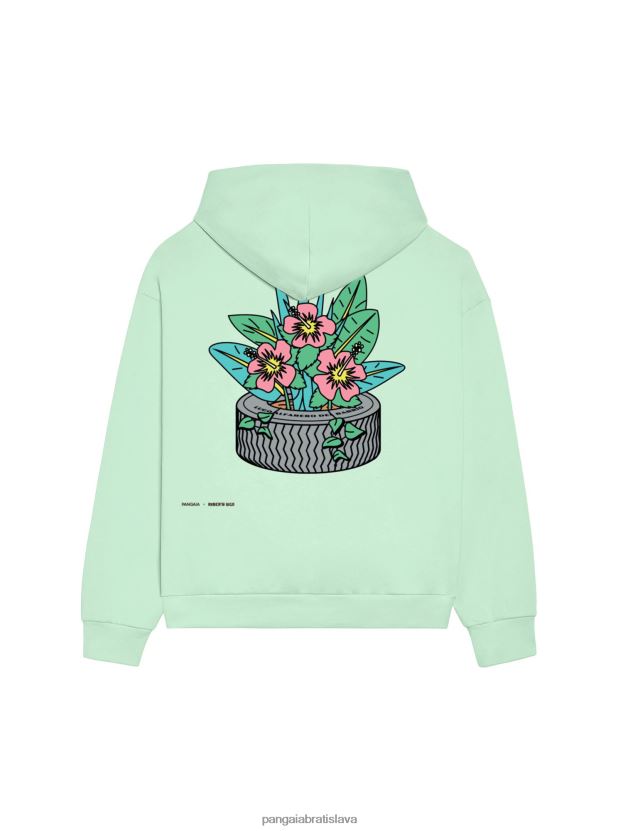 x roberto lugo 365 mikina s kapucňou ženy NXTFX661 lagúnová modrá Pangaia oblečenie