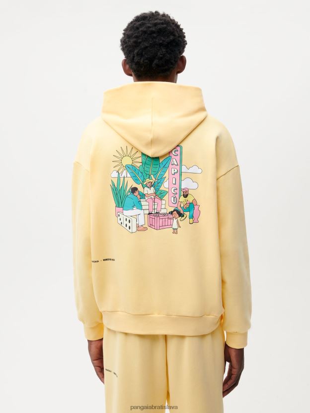 x roberto lugo 365 mikina s kapucňou ženy NXTFX664 masliaková žltá Pangaia oblečenie