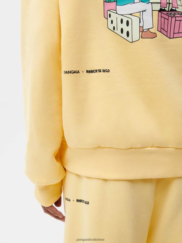 x roberto lugo 365 mikina s kapucňou ženy NXTFX664 masliaková žltá Pangaia oblečenie