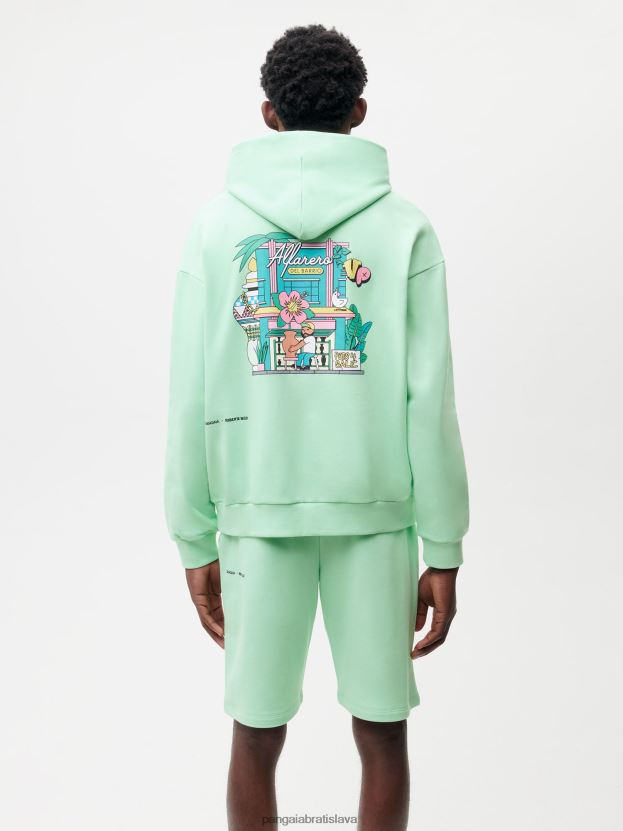 x roberto lugo 365 mikina s kapucňou ženy NXTFX668 lagúnová modrá Pangaia oblečenie