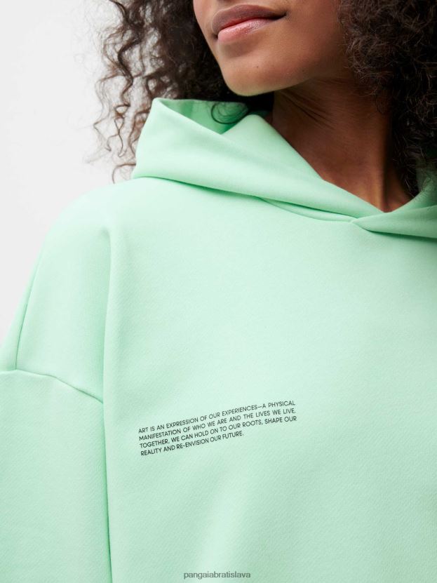 x roberto lugo 365 mikina s kapucňou ženy NXTFX668 lagúnová modrá Pangaia oblečenie