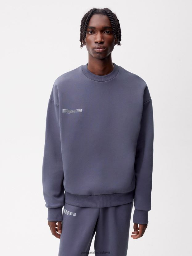 podpisová mikina ženy NXTFX6105 bridlicovo modrá Pangaia oblečenie