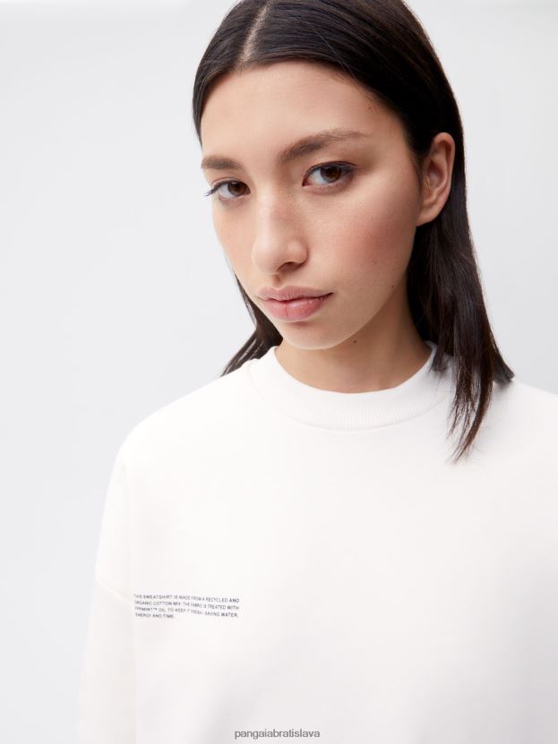 podpisová mikina ženy NXTFX6110 sivobiely Pangaia oblečenie
