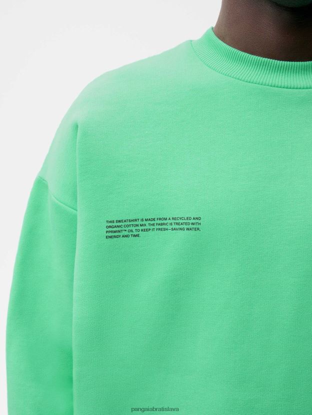 podpisová mikina ženy NXTFX6112 mätová zelená Pangaia oblečenie
