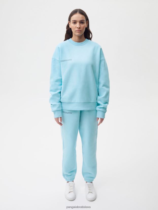 podpisová mikina ženy NXTFX695 nebeská modrá Pangaia oblečenie