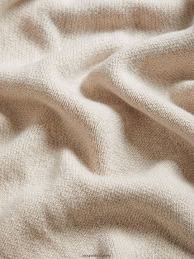 recyklovaný kašmírový kardigan ženy NXTFX6103 ovsené vločky Pangaia oblečenie